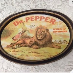 Vintage, Dr. Pepper, The King of Beverages Advertising Serving Tray